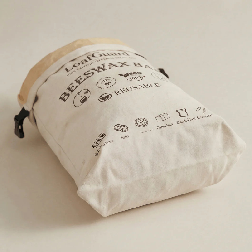 Sac à pain artisanal en coton 100 % et cire d’abeille